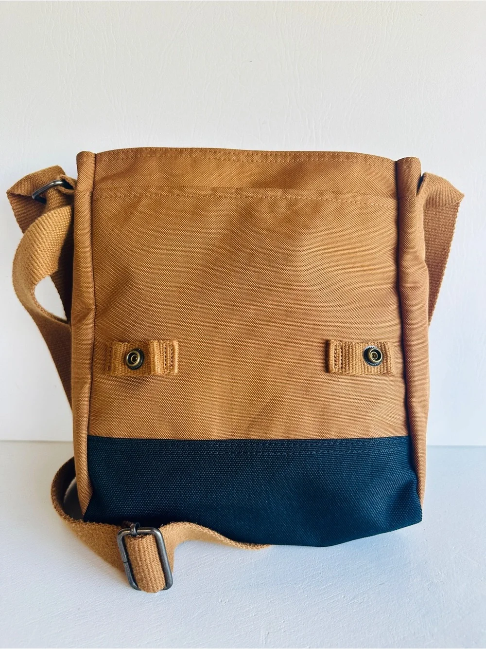 Carhartt Tan and Black Canvas Messenger Bag
